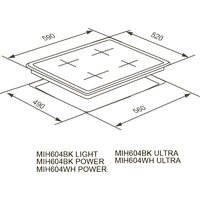 Варочная панель Meferi MIH604BK Matt Ultra - Превью изображения №2 — Интернет-магазин Your Sale