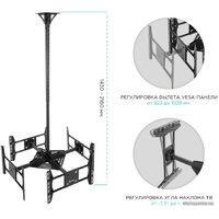 Кронштейн для информационной панели Onkron CPRO2L-4 (черный) - Превью изображения №3 — Интернет-магазин Your Sale