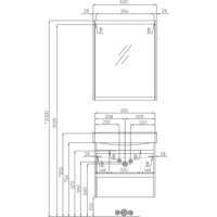 Акватон Тумба под умывальник Нортон 65 1A248801NT010 (белый/дуб эндгр.) Image #4