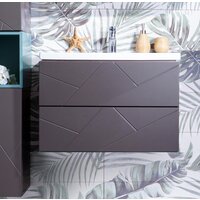 Бриклаер Тумба под умывальник Кристалл 70 (ясень анкор темный/софт графит) Image #4