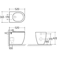 Roxen Antares в комплекте с инсталляцией Attach 5 в 1 967071 (кнопка: пастель бежевый) Image #7