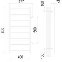 TERMINUS Аврора П8 400x800 бп 500 (хром) Image #3