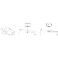 Ravak Столешница L 100 X000000834 (дуб) Image #2