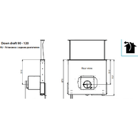 Falmec Down Draft Design+ 120 (нержавеющая сталь) Image #5