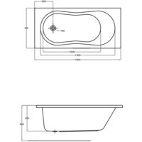 Cersanit Nike 150x70 (с каркасом и экраном) Image #8