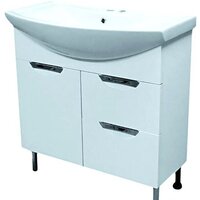 СанитаМебель Тумба с умывальником Камелия-67.51к Д3 + умывальник Балтика 80 (белый)