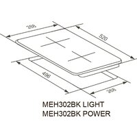Варочная панель Meferi MEH302BK Power - Превью изображения №10 — Интернет-магазин Your Sale