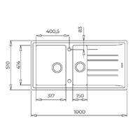 TEKA Stone 60 B-TG 1/2B 1D (серый металлик) Image #2