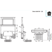 Falmec Down Draft Design+ 120 (черный) Image #4