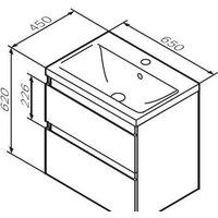 AM.PM Тумба под умывальник X-Joy M85AFHX0652WG Image #8