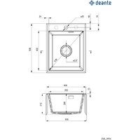 Кухонная мойка Deante Eridan ZQE_T104 - Превью изображения №2 — Интернет-магазин Your Sale