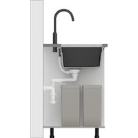 Кухонная мойка Quadron HQJ6045U4_BS_U - Превью изображения №4 — Интернет-магазин Your Sale