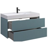 Belux Тумба под умывальник Сиртаки НП 100-02 (179, голубой малахит матовый) Image #2