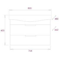 Onika Тумба под умывальник Девис 80.13 108048 Image #3