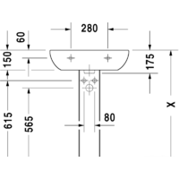 Duravit D-Code 60x46 (23106000002) Image #4