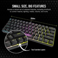 Corsair K65 RGB Mini (черный, Cherry MX Speed, нет кириллицы) Image #20