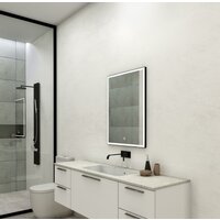 Континент Зеркало Frame Silver Led 60x80 (нейтральная подсветка)