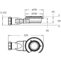 BelBagno TRAY-MR-UNO-RH-120/90-550-35-W-L-CR 120x90 Image #8