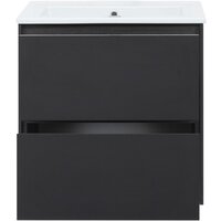 Aquanet Тумба под умывальник Милан 65 306379 (черный глянец) Image #4