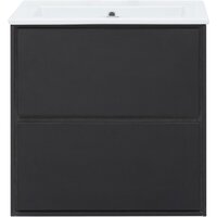 Aquanet Тумба под умывальник Милан 65 306379 (черный глянец) Image #3