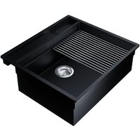 Кухонная мойка Globalo Silvano 60.1 Black/IX - Превью изображения №7 — Интернет-магазин Your Sale