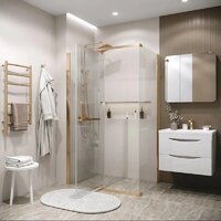 Grossman Pragma 90x195 200.K33.03.90.32.00 (золото сатин,стекло прозрачное) Image #6