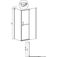 Grossman Pragma 90x195 200.K33.03.90.32.00 (золото сатин,стекло прозрачное) Image #12