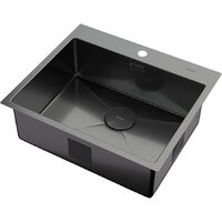 Кухонная мойка ZorG Zerox 59 IF PVD Gunblack - Превью изображения №2 — Интернет-магазин Your Sale