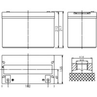 Аккумулятор для ИБП Powerman CA12500/UPS (12В/50 А·ч) - Превью изображения №3 — Интернет-магазин Your Sale