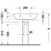 Duravit D-Code 65x50 (23106500002) Image #3