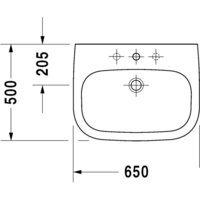 Duravit D-Code 65x50 (23106500002) Image #2