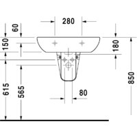 Duravit D-Code 65x50 (23106500002) Image #4