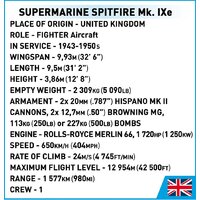 Конструктор Cobi Historical Collection WWII Supermarine Spitfire Mk.IXe - Превью изображения №10 — Интернет-магазин Your Sale