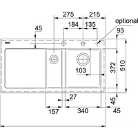 Franke Mythos MTK 651-100 (белый, чаша справа) Image #2