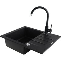 Кухонная мойка Kernau KGS A 4560 1B1D Graphite - Превью изображения №4 — Интернет-магазин Your Sale