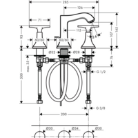 Hansgrohe Metropol Classic 31306090 (хром/золото) Image #2