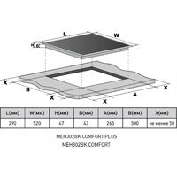 Варочная панель Meferi MEH302BK Comfort - Превью изображения №7 — Интернет-магазин Your Sale