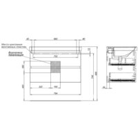 Aquanet Тумба под умывальник Вега 80 308334 Image #9