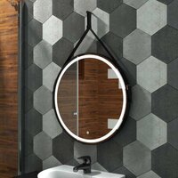  Континент Зеркало Millenium Black Led D 65 (натуральная кожа, черный) - Превью изображения №6 — Интернет-магазин Your Sale