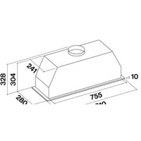 Falmec Gruppo Incasso Professional 80 1000 м3/ч (нержавеющая сталь) Image #2