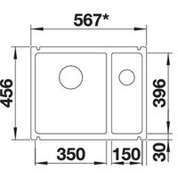 Blanco Subline 350/150-U (глянцевый белый) Image #5