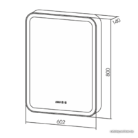 Silver Mirrors Шкаф с зеркалом Фиджи 60x80 LED-00002363 Image #6