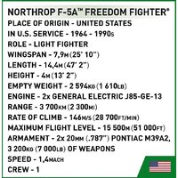 Конструктор Cobi Historical Collection Vietnam War Northrop F-5A Freedom Fighter - Превью изображения №8 — Интернет-магазин Your Sale