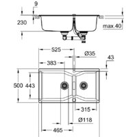 Grohe K700 100-C 90/50 2.0 31658AT0 (серый гранит) Image #2