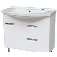 СанитаМебель Тумба Эмили 601.900 с умывальником Эльбрус 90