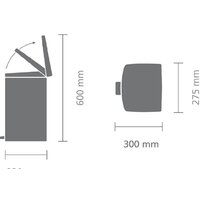 Brabantia Pedal Bin Silent 10 л прямоугольное (стальной полированный) Image #4