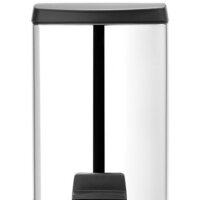 Brabantia Pedal Bin Silent 10 л прямоугольное (стальной полированный)