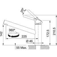 Franke Orbit 115.0623.054 (хром) Image #2