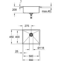 Grohe K700 60-S 55/45 1.0 31726SD0 Image #2