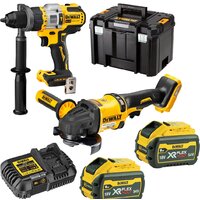 DeWalt DCK2016T2T (шуруповерт, УШМ, кейс)